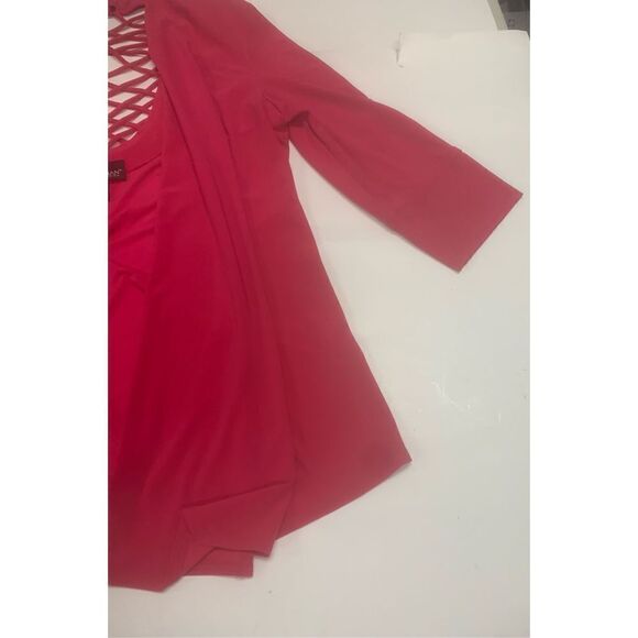 Hot Pink Cut out cardigan - Picture 2 of 5
